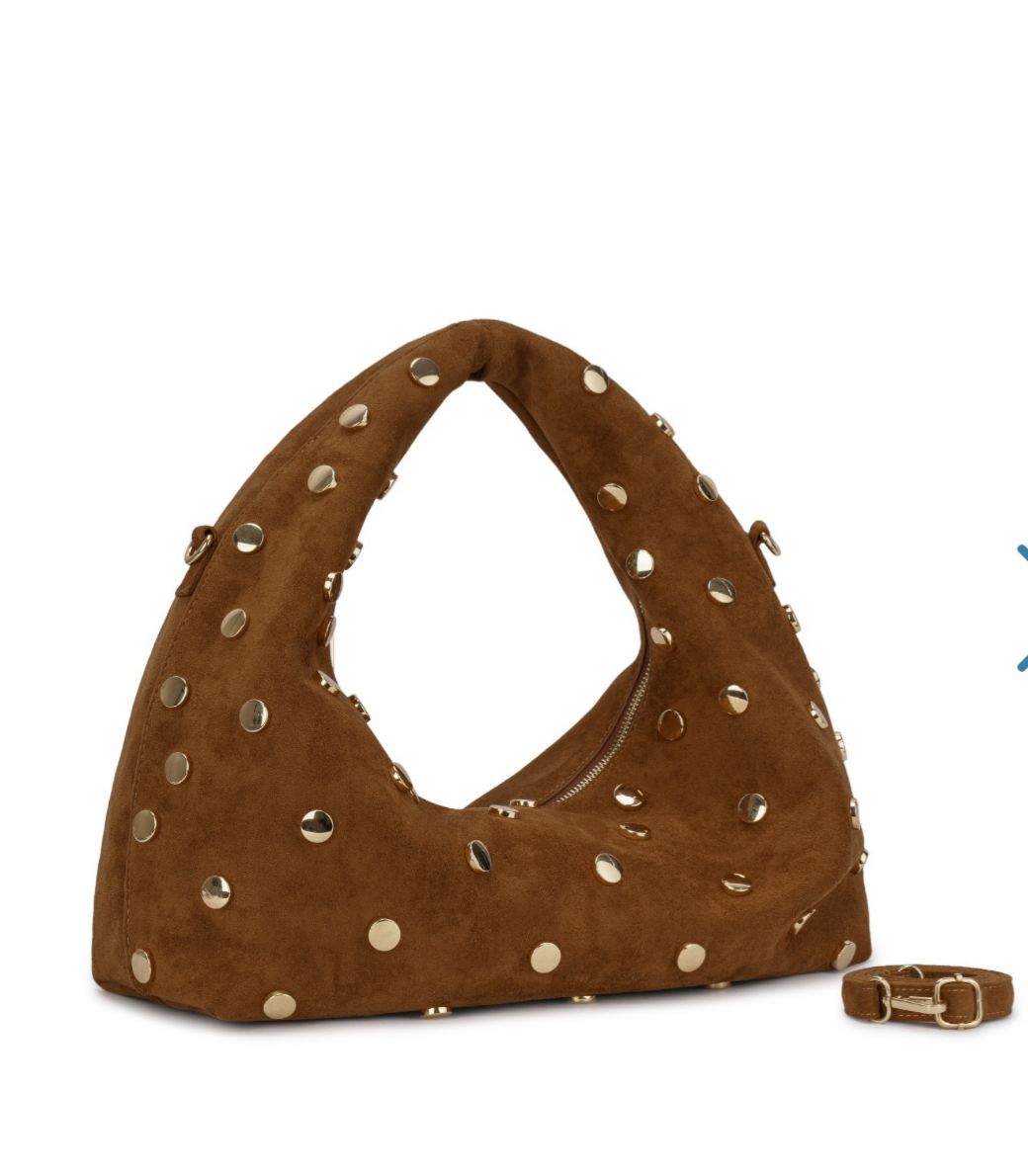 Bolsa Amalfi Hobo Bag Boho marrom café Nay Bags & Shoes